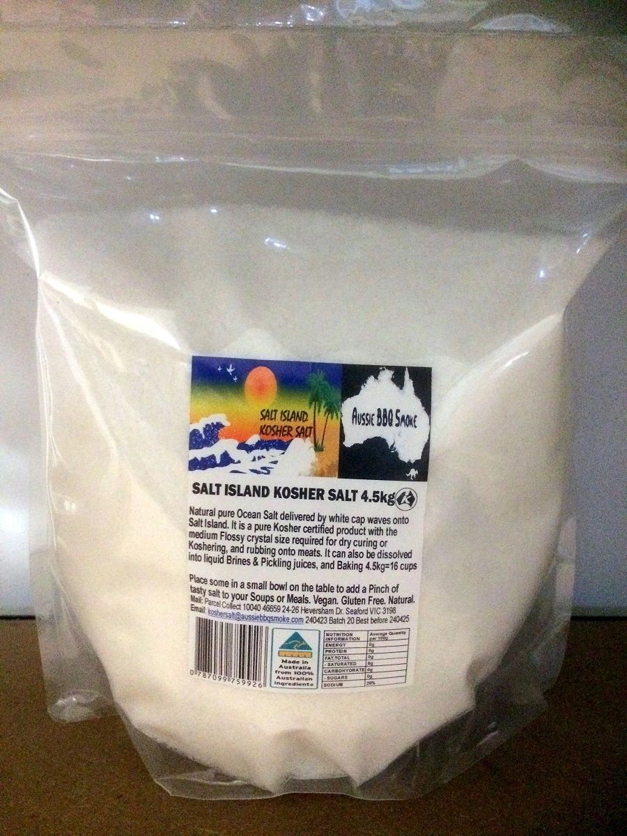 KOSHER SALT BULK 4.5kg Aus made Pure Flossy Grade INCLUDES POSTAGE
